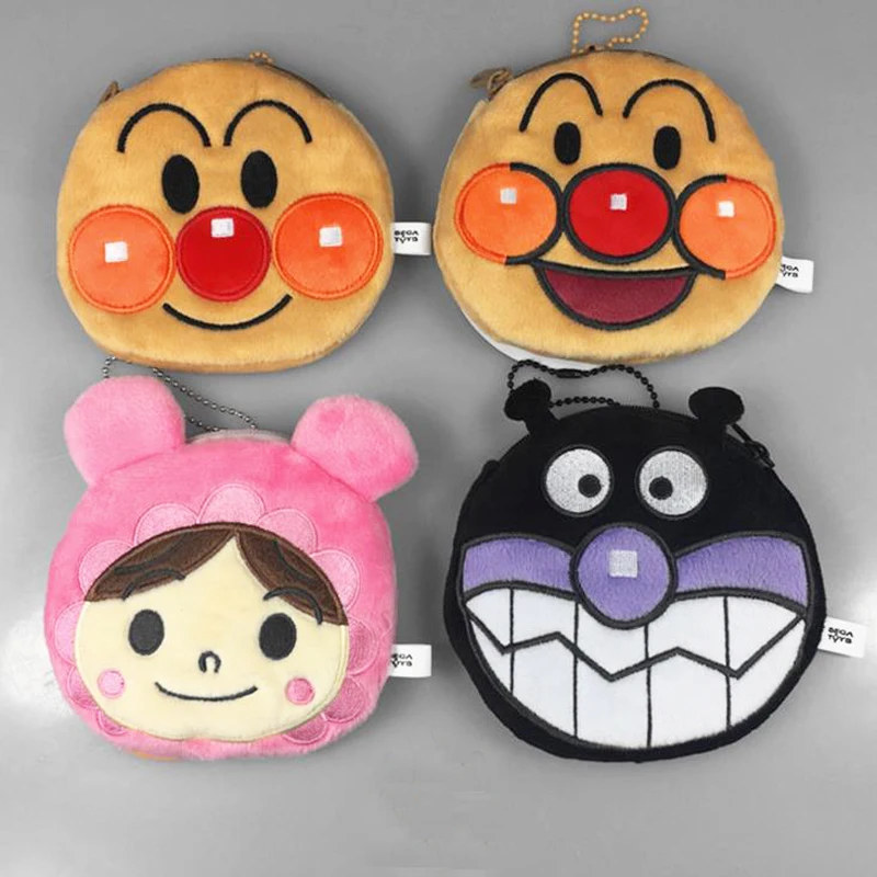 1 шт. Kawaii японская анимация Anpanman портмоне унисекс многофункциональная сумка