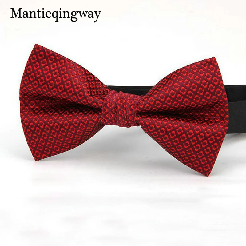Mantieqingway для мужчин полиэстер галстук бабочка Галстуки Для Свадьба Жених