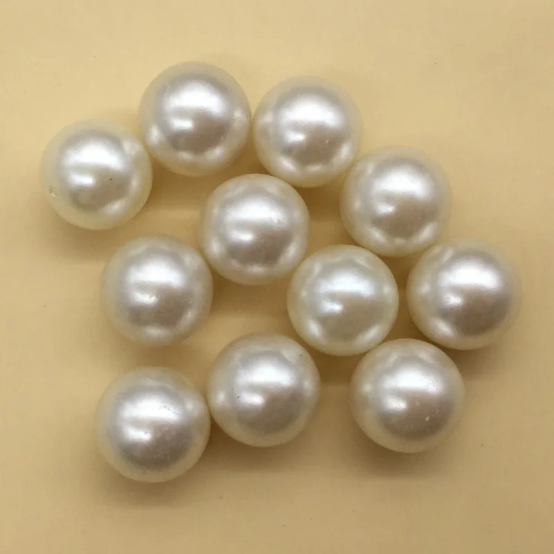 14 мм бусины с одним отверстием ABS цвета слоновой кости имитация жемчуга 20