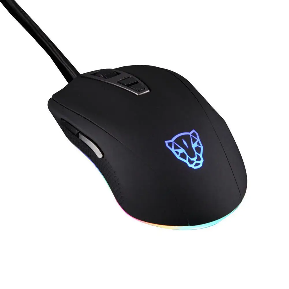 Motospeed V60 5000 dpi Проводная игровая мышь 7 клавиш Сверхбыстрая Pmw3325 Высокоточный оптический двигатель
