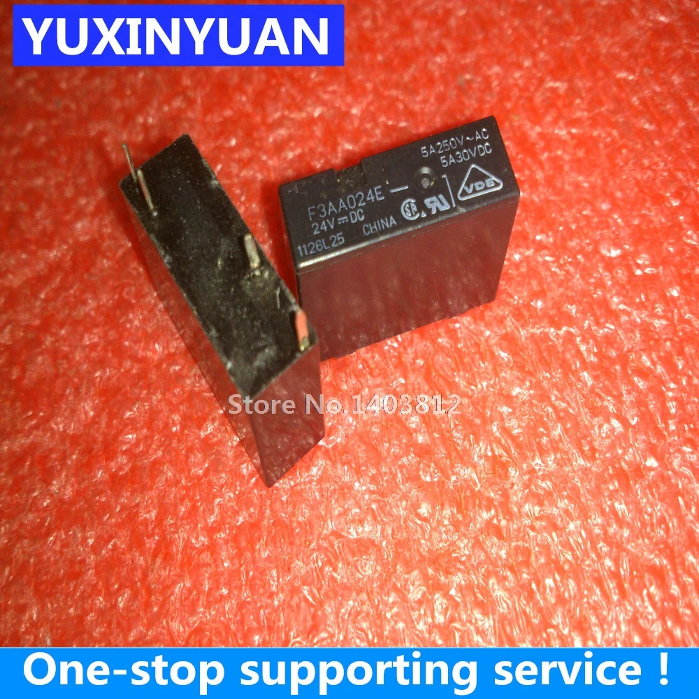 

F3AA024E DC24V 24V = DC 5A250V-AC 5A30VDC 5 шт./лот