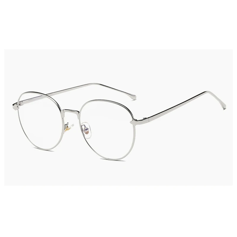 New Vintage Women's Blue light blocking Glasses Men's Round Computer Gaming Eyeglasses Metal Frame Anti Blue Ray 5 Color L3