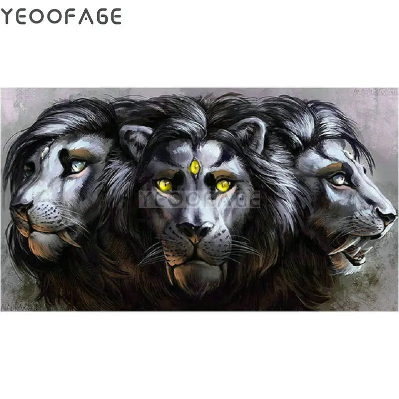 

5D diamond embroidery animal pattern diy diamond Painting lion icon diamond mosaic Needlework pictures home decor canvas