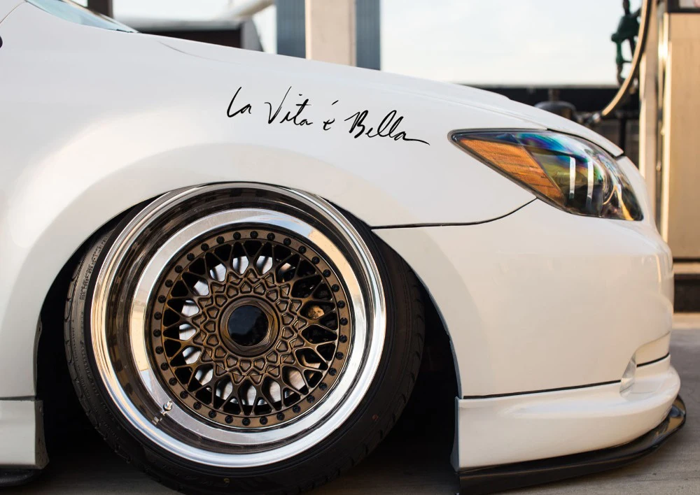 Светоотражающие автомобильные водонепроницаемые наклейки La Vita e Bella креативная