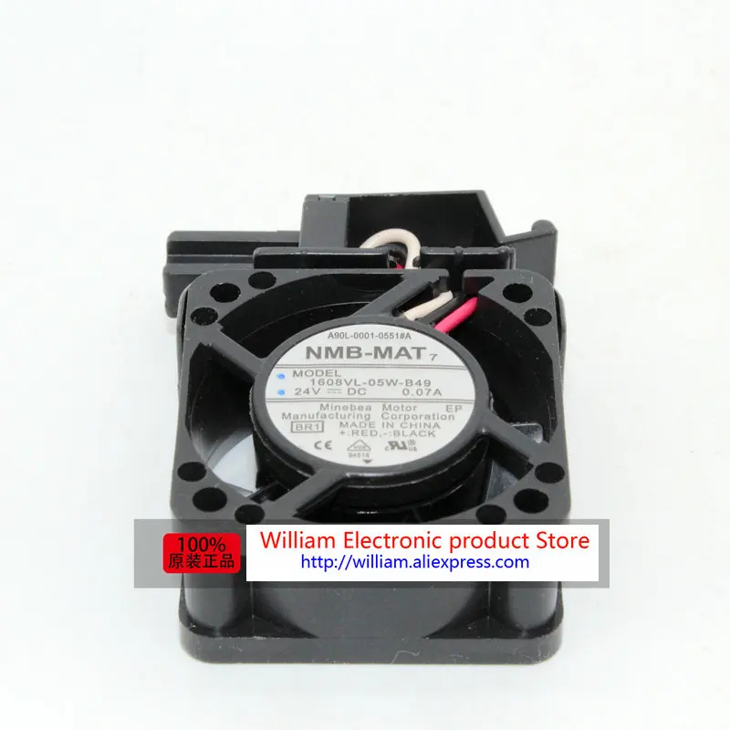 Новый оригинальный для FANUC Системы вентилятор A90L 0001 0551 # NMB 1608VL 05W B49 24V 0.07A 40*40*20 мм (4