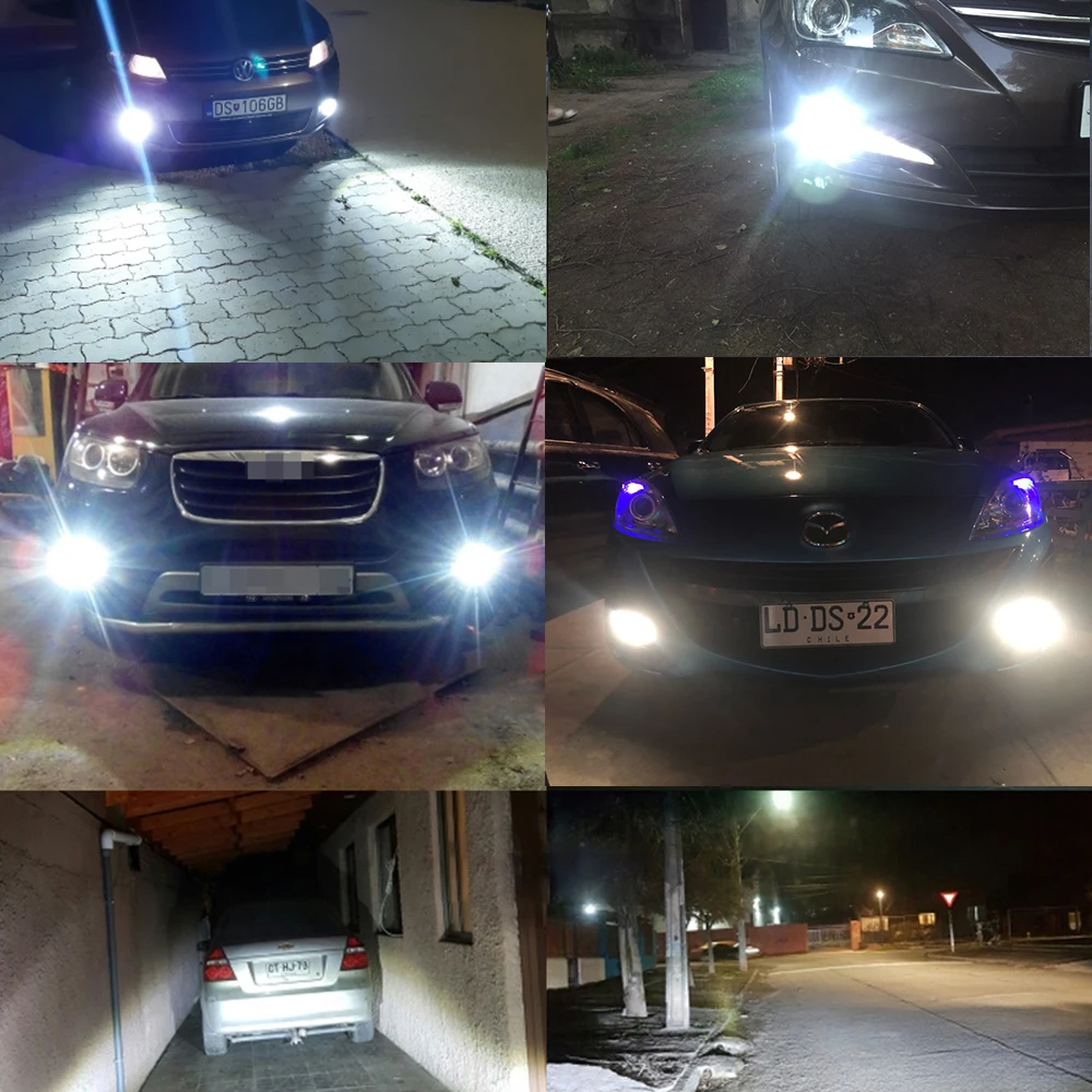 2x Высокая мощность DRL лампы 10SMD 5 Вт H3 T15 881 880 H27 светодиодные Сменные для