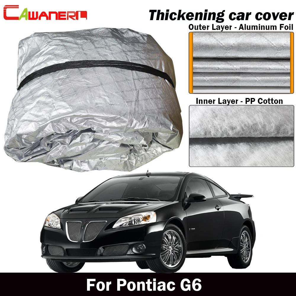 Cawanerl водонепроницаемый чехол для автомобиля внутри хлопок защита от солнца