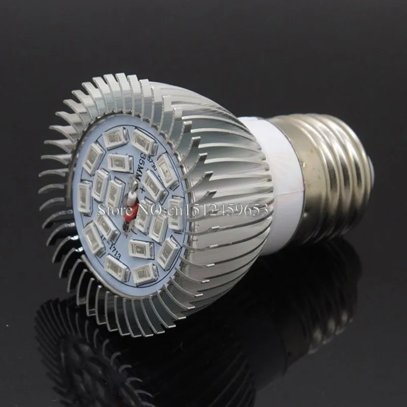 E27 8 Вт SMD 18 Светодиодная лампа для выращивания растений с питанием от источника бусины 12 Красный 6 синий комнатные выращивания рассады Cultivo комнатное растение цветы растения заполняющий свет лампы