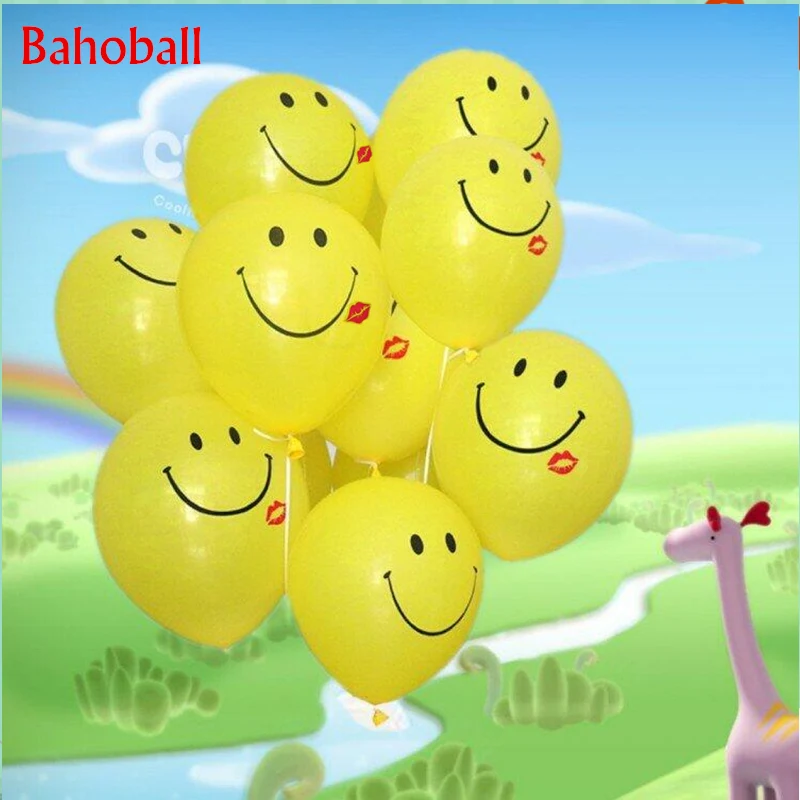 Воздушные шары с улыбающимся лицом 12 дюймов 20 шт./лот|Воздушные и аксессуары| |
