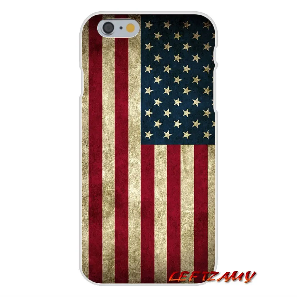 Тонкий синий флаг США полицейский череп для iPhone X XR XS MAX 4 4S 5 5S 5C SE 6 S 7 8 Plus ipod touch