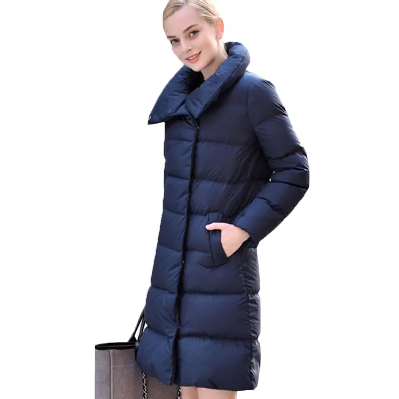 Вниз хлопок Большие размеры Для женщин зимнее пальто 2017 г. Модные теплые