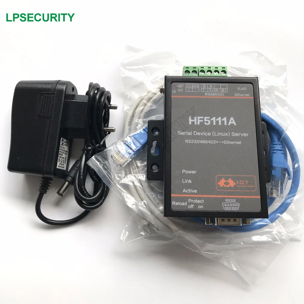 Последовательный модуль преобразователя сервера Ethernet HF5111A RS232 RS422 RS485 на Linux