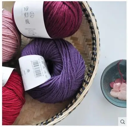 50 г/шар 100% шерсть мериноса грубая пряжа сотканный из шерсти вручную вязаный