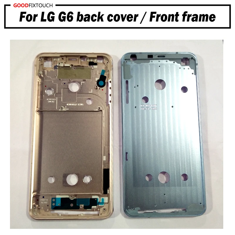 Для LG G6 передняя рамка Лицевая панель Корпус чехол с задней крышкой Аккумулятора