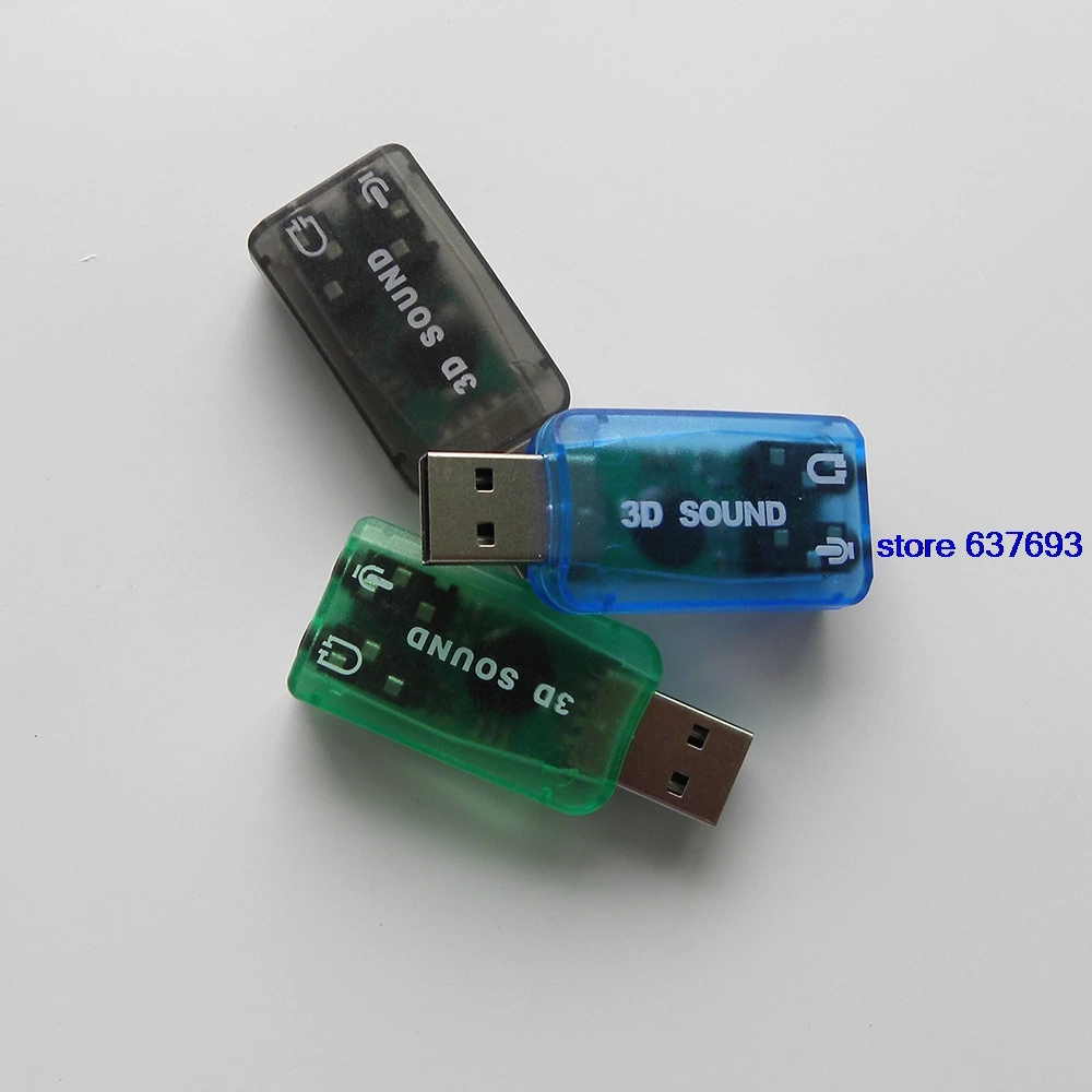 Виртуальная 5 1 USB Звуковая карта CM108 чипсет для микрофона и разъема наушников |