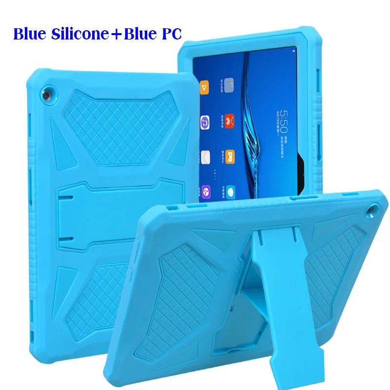 PC и силиконовый чехол для MediaPad T5 10 AGS2-W09/L09/L03/W19 10,1 ''сверхпрочный защитный чехол для huawei MediaPad T5 10 Funda+ Flim - Цвет: 3