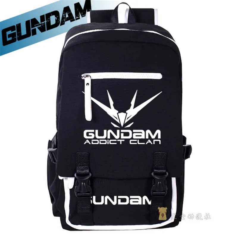 Новый Косплей Аниме Gundam черная сумка на плечи для отдыха и путешествий Школьная