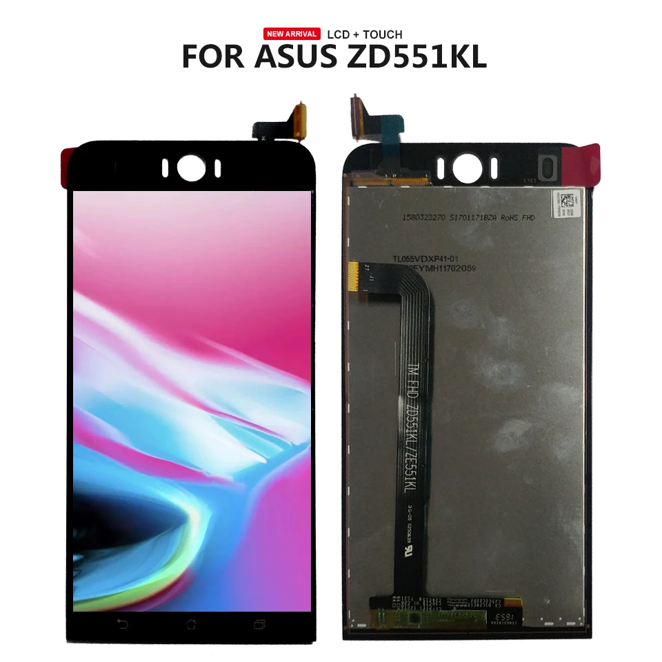 Бесплатная доставка Для ASUA ZenFone Selfie ZD551KL сенсорный экран дигитайзер стекло
