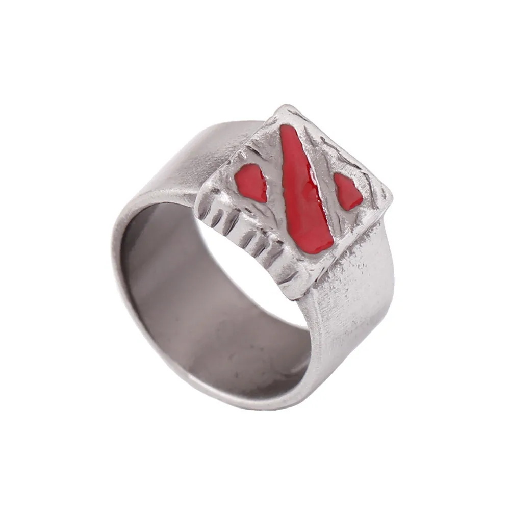 Dota 2 Logo кольцо из нержавеющей стали новинка винтажное металлическое с символом