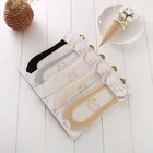 Носки женские кружевные из силикагеля, Нескользящие, 1 пара = 2 шт., ws7410, Нескользящие, летние, с хлопковой подошвой