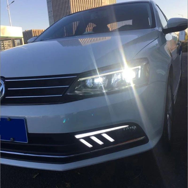 Головной фонарь для Volkswagen для Jetta Sagitar светодиодный фонарь 2012- фары объектив проектора