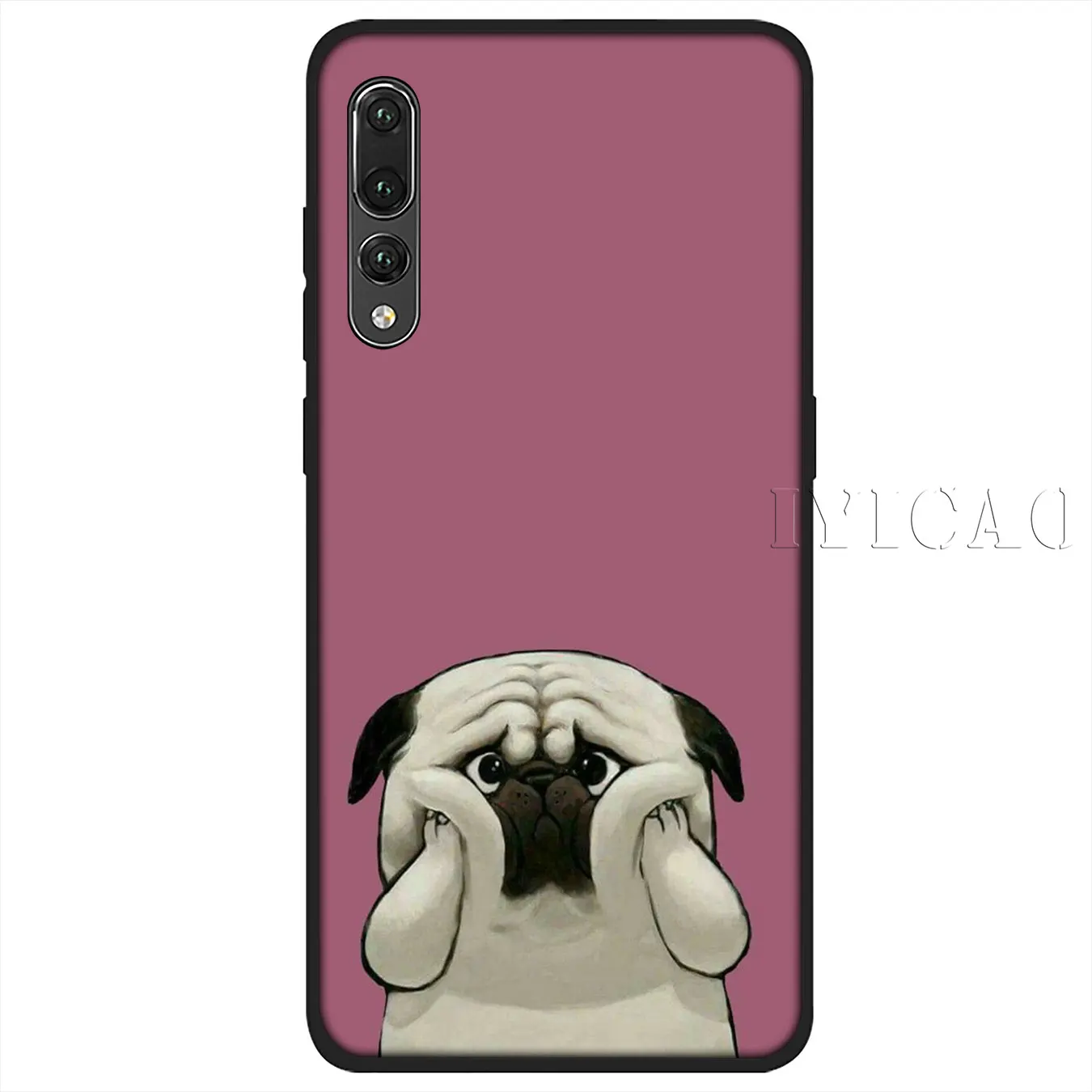 IYICAO Cute anime art Dog Soft Silicone Phone Case for Huawei P30 P20 Pro P10 P9 P8 Lite Mini 2017 2016 P smart Z 2019 Cover |