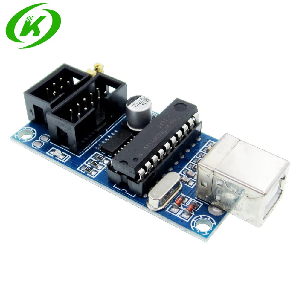 1 компл. USBTiny USBtinyISP AVR ISP программатор загрузчик для Meag2560 UNO R3 с 10 контактным кабелем