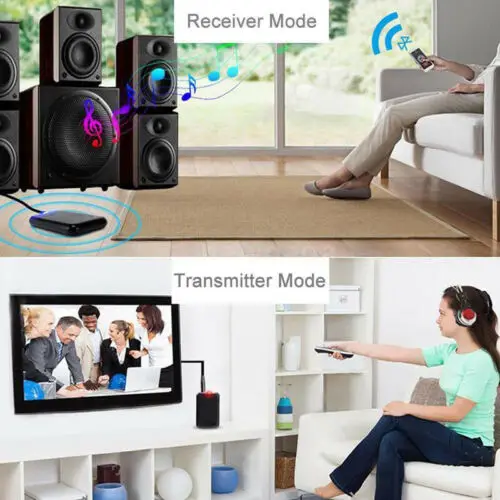 Фото Wireless Bluetooth 3.5mm AUX Audio Transmitter Receiver Multipoint Music Adapter 2-in-1 3D04 Электроника Wireless Bluetooth 3.5mm AUX Audio Transmitter Receiver Multipoint Music Adapter 2-in-1 3D04 Электроника