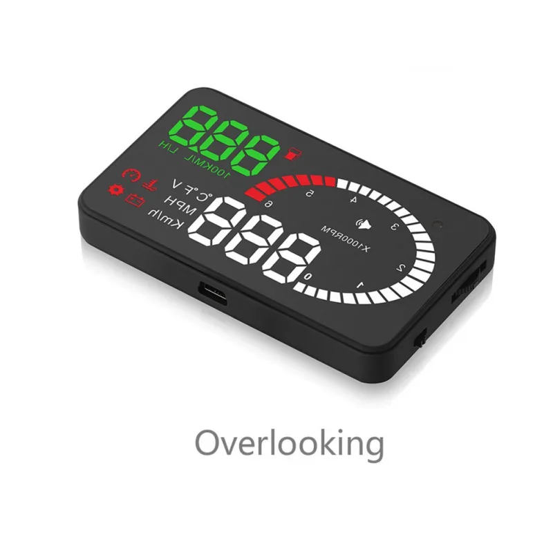 X6 3 &quotHud OBD2 Head Up Display OBD Автомобильный спидометр Speedo перенапряжение сигнализация