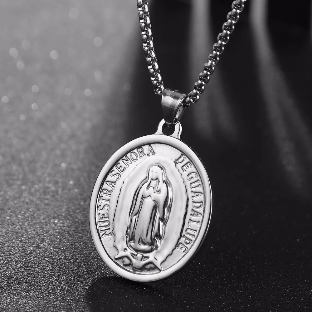 Кулоны Guadalupe классические ожерелья высокого качества из нержавеющей стали 316l
