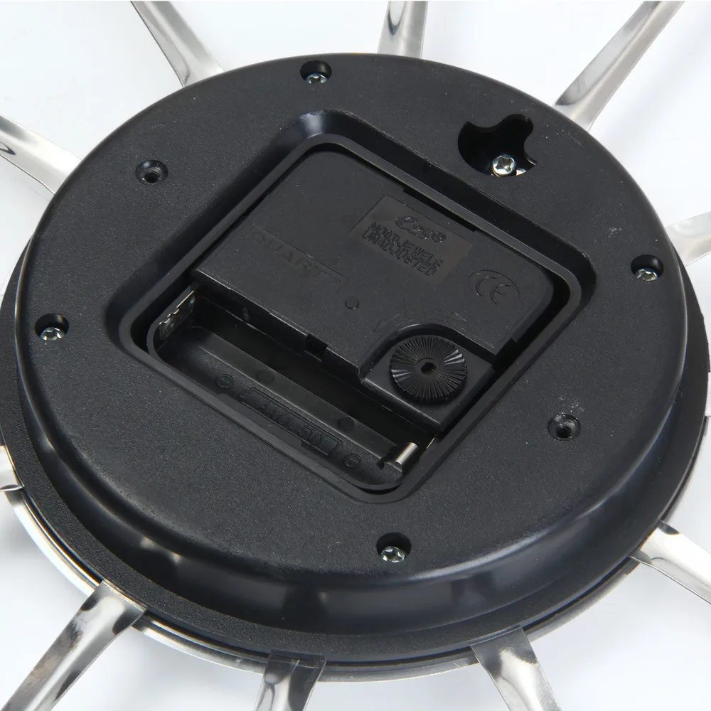 3D настенные часы из нержавеющей стали нож вилка современный дизайн большие