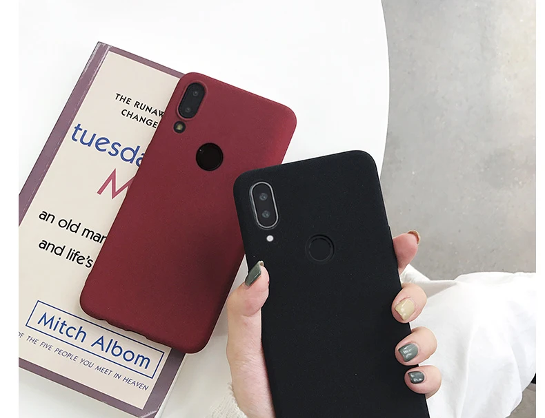Чехол для Xiaomi Redmi Note 7 мягкий матовый Силиконовый тонкий защитный чехол-накладка