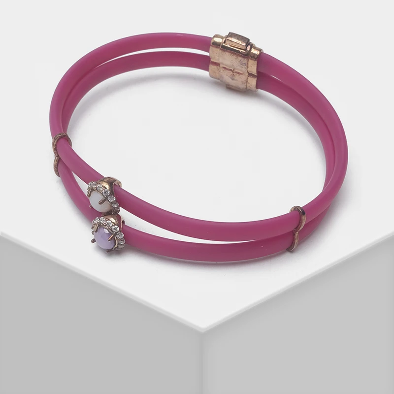 Amorita boutique Double-layer fashionable elegant two-color bracelet