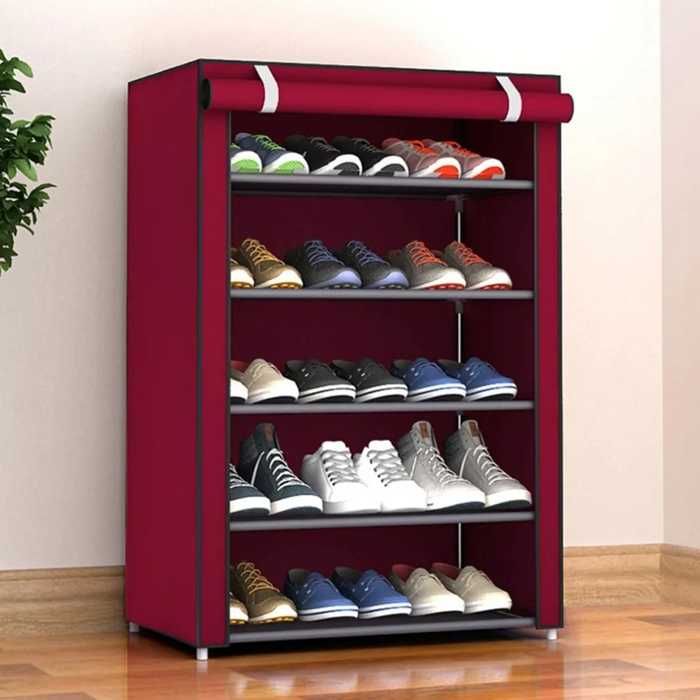 NAI YUE Dustproof Large Size Non-Woven Fabric Shoes Rack Organizer Home Bedroom Dormitory Shoe Racks Shelf Cabinet | Дом и сад