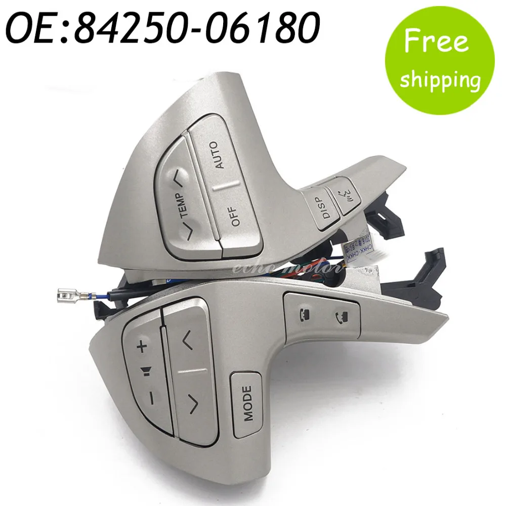 

New 84250-06180 Bluetooth Steering Wheel Audio Control Switch For 2011-2013 Toyota Hilux 2.7L L4 84250-0K020 84250-0E220