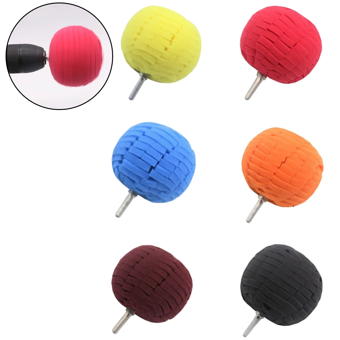 Отделочный коврик Buff1PC практичный мягкий "(80 мм) полировальный шар полировальный коврик буфера для полировки автомобиля полировщик красочные авто инструменты