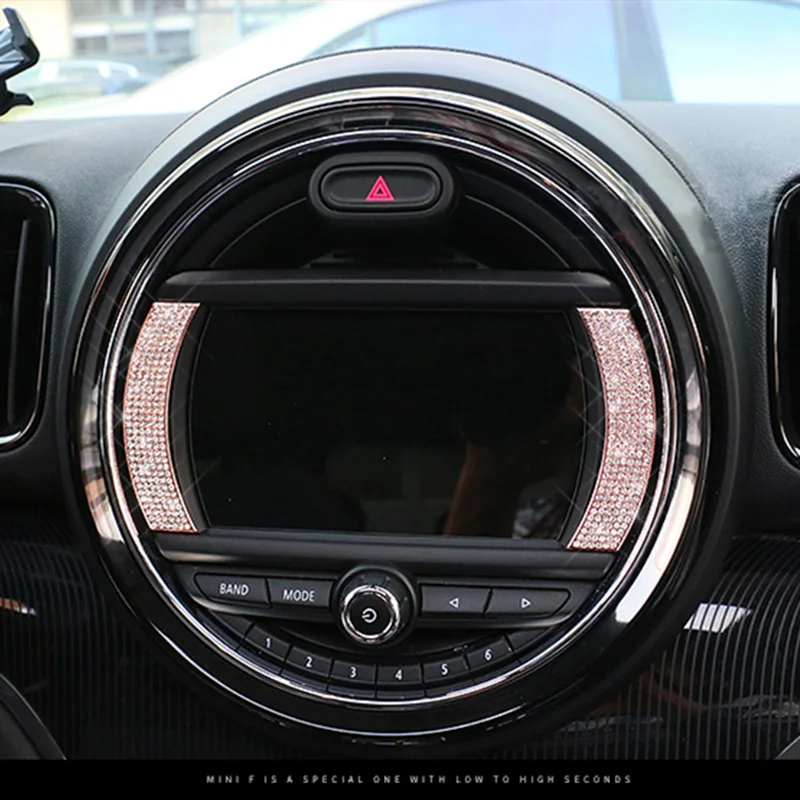 Боковая наклейка с кристаллами для навигационного экрана наклейки BMW MINI Cooper S JCW One