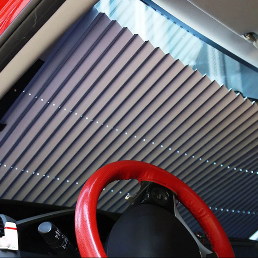 Анти УФ окна автомобиля солнцезащитный тент Выдвижной Складной Лобовое стекло