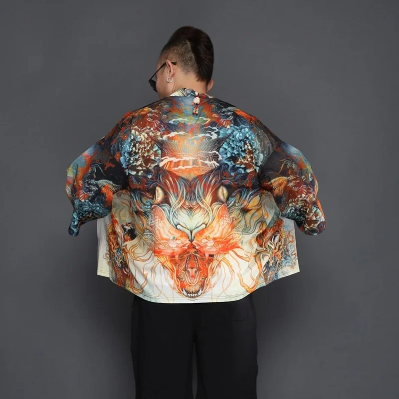 Yukata haori, мужское японское кимоно, кардиган, мужской костюм самурая, одежда, кимоно, куртка, мужское кимоно, рубашка yukata haori TA491