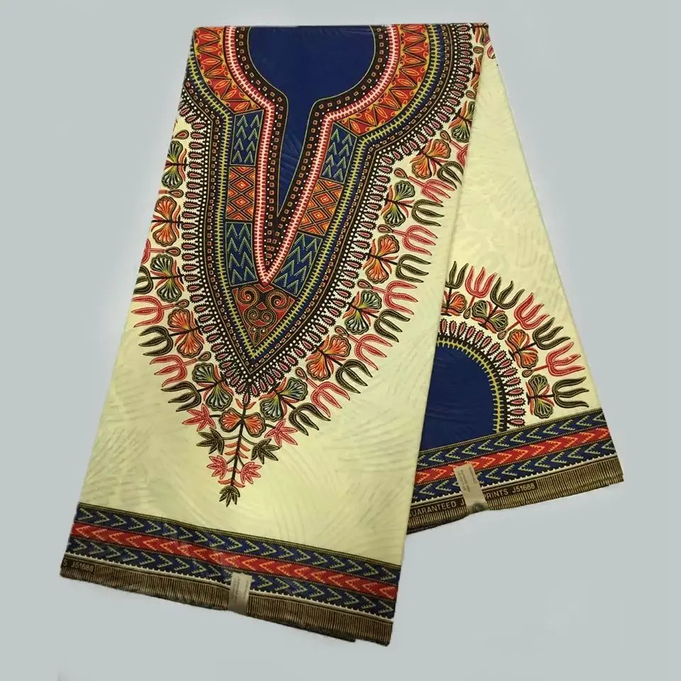 LSDK-13 фиолетовый африкаснкая ткань с рисунком java Дашики Аутентичные Этническая