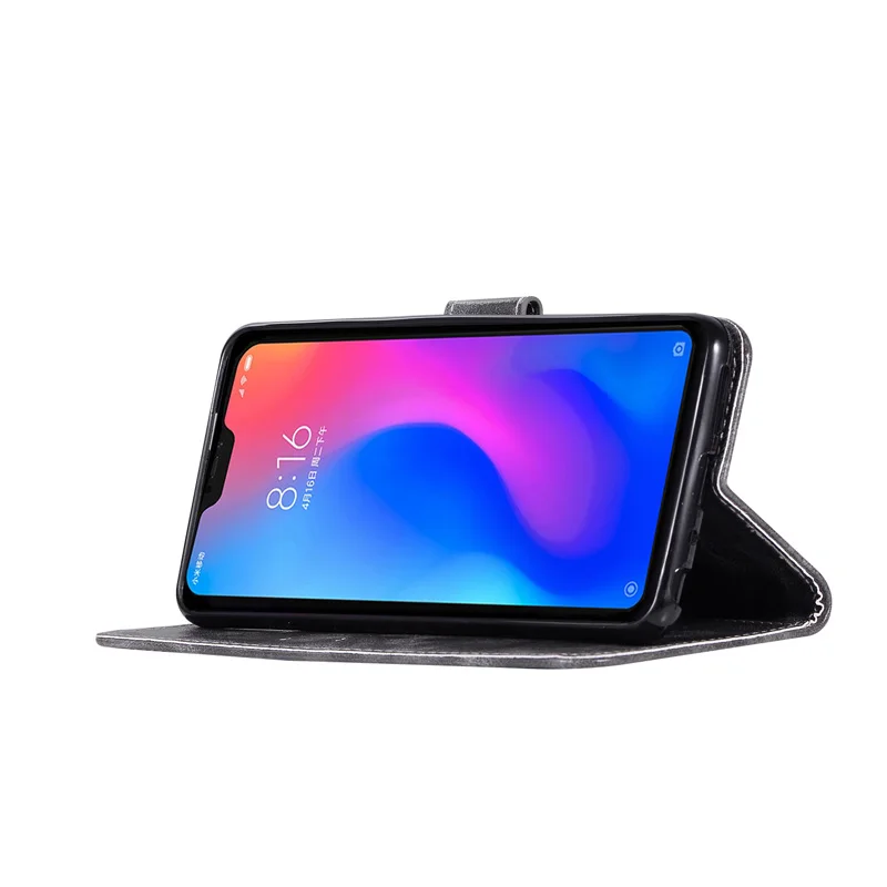 Чехол-бумажник в стиле ретро из искусственной кожи для Xiaomi Redmi Note 7, чехол, флип-чехол для мобильного телефона, чехол для Xiomi Redmi Note 7, мягкий чехол