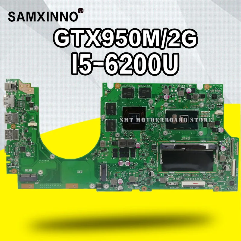 Günstig Mit I5-6200U GTX950M/2GB 4GB/RAM UX510UX Laptop Motherboard Für For Asus UX510 UX510UX UX510UXK UX510UW UX510UWK Motherboard