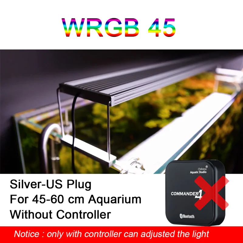 US Plug Chihiros WRGB светильник для аквариума для водных растений, светодиодный светильник для аквариума, светодиодный светильник для аквариума - Цвет: US Plug