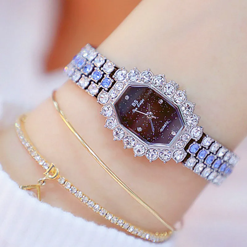 Женские Заказные цифровые весы со стразами синий зеленый розовый цвет часы в