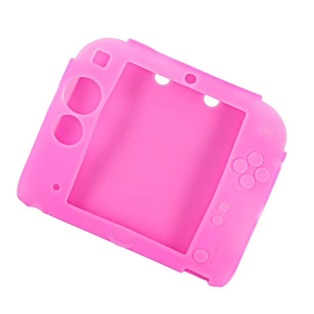 Однотонный защитный силиконовый чехол для игровой консоли Nintendo 2DS|Запасные