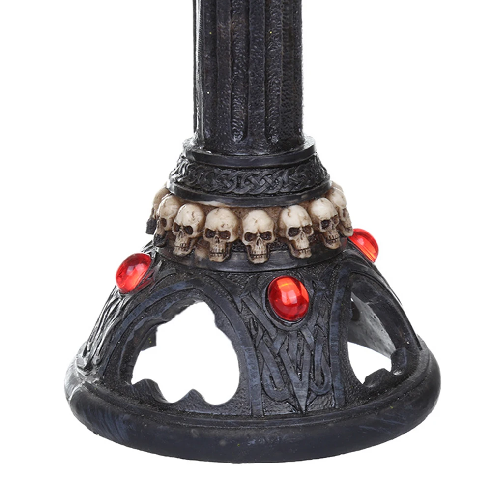 Подсвечник в виде черепа из смолы готический череп скелет подсвечник на Хэллоуин