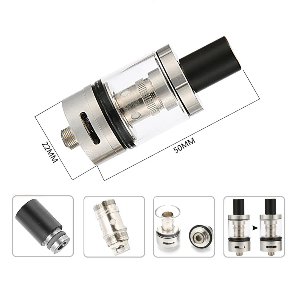 Натуральная WHK TC90w электронной сигареты коробка Mod Vape Starter Kit 0 2/0.5ohm 2 мл бак 2200 мАч
