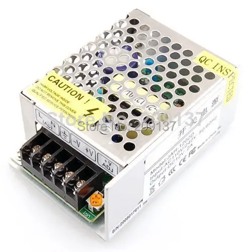 12V 2A 24W Импульсный Светодиодный источник питания не водонепроницаемый