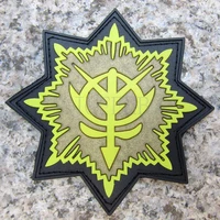 gundam zeon merit badge military tactical morale 3d pvc patch badges pb291