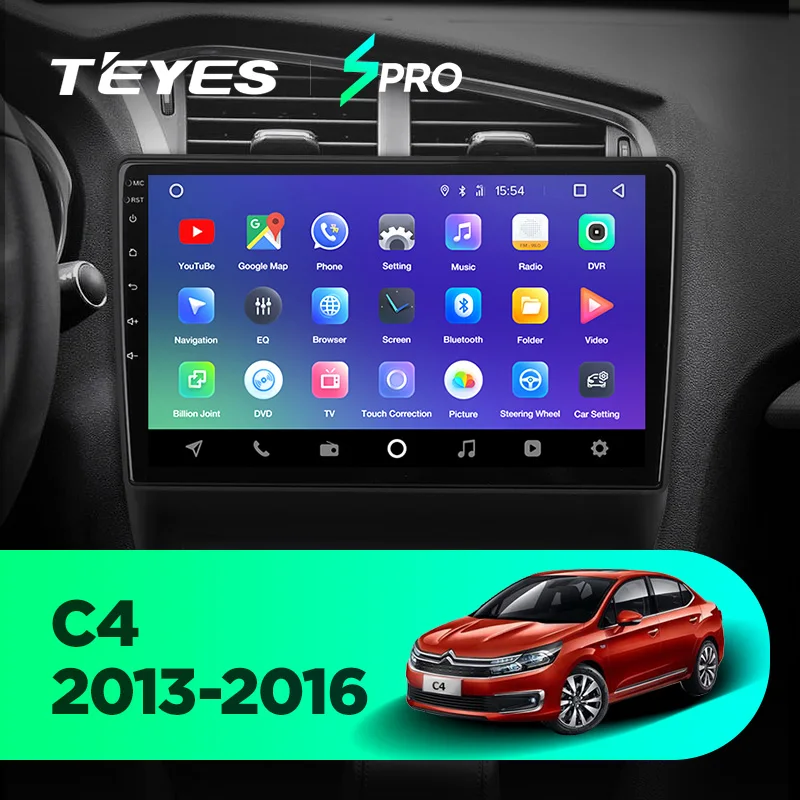 TEYES SPRO Штатное Головное устройство For Citroen C4 2010-2016 GPS Android 8.1 aвтомагнитола магнитола